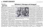 Wilhelm C. Röntgen als Fotograf