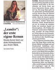 "Leander" der erste eigen Roman