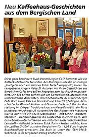 Buchvorstellung Kaffeehausgeschichten im Café Born in Cornenberg