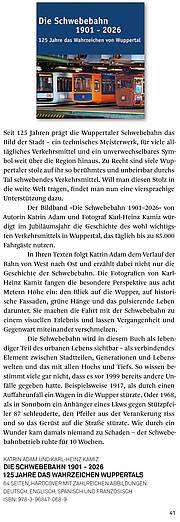 DIE SCHWEBEBAHN 1901 - 2026 125 JAHRE DAS WAHRZEICHEN WUPPERTALS